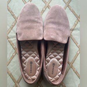 Birdies The Starling Loafer Suede Beige/Pink Flat Size 8